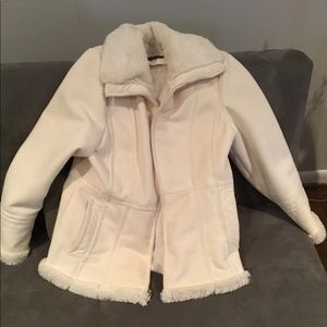 Cream Suede/Fur Lined Jacket